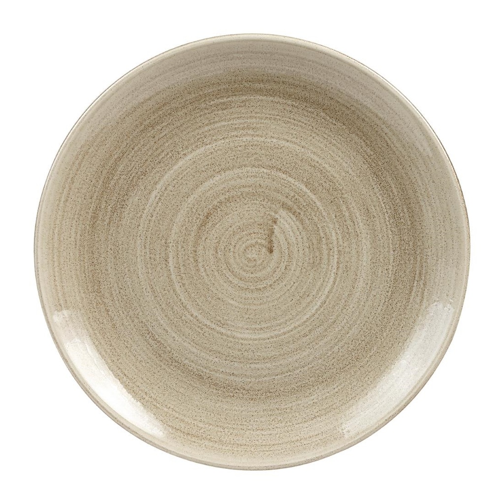 Churchill Stonecast Patina Antique Taupe Coupe Evolve Coupe Bord 32.4cm (pak van 9)