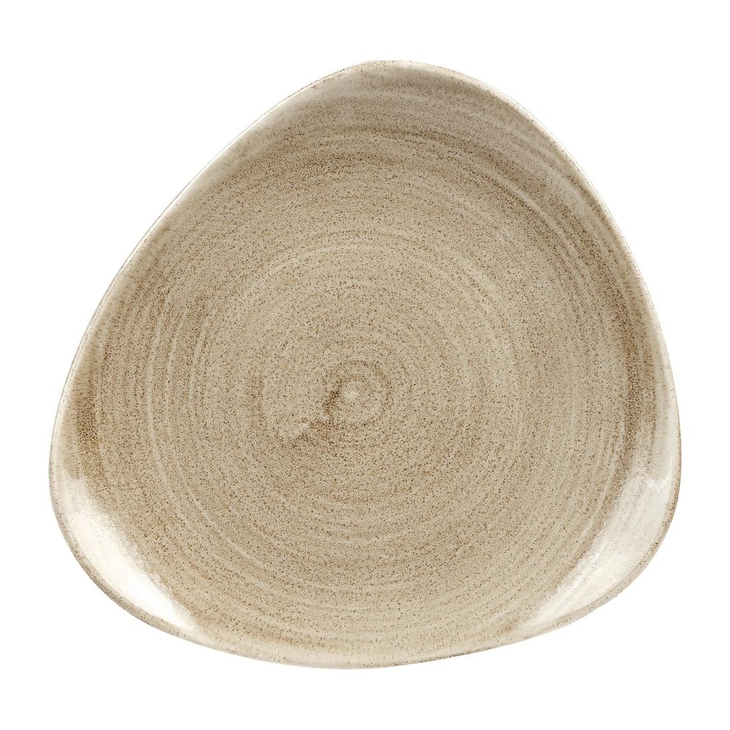 Churchill Stonecast Patina Antique Taupe Lotus Bord 19.7cm (pak van 12)