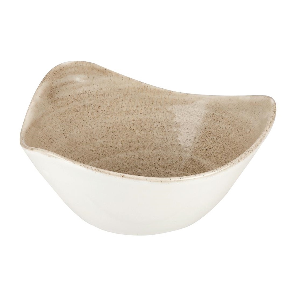 Churchill Stonecast Patina Antique Taupe Driehoekige Kom 15.2cm (12 stuks)