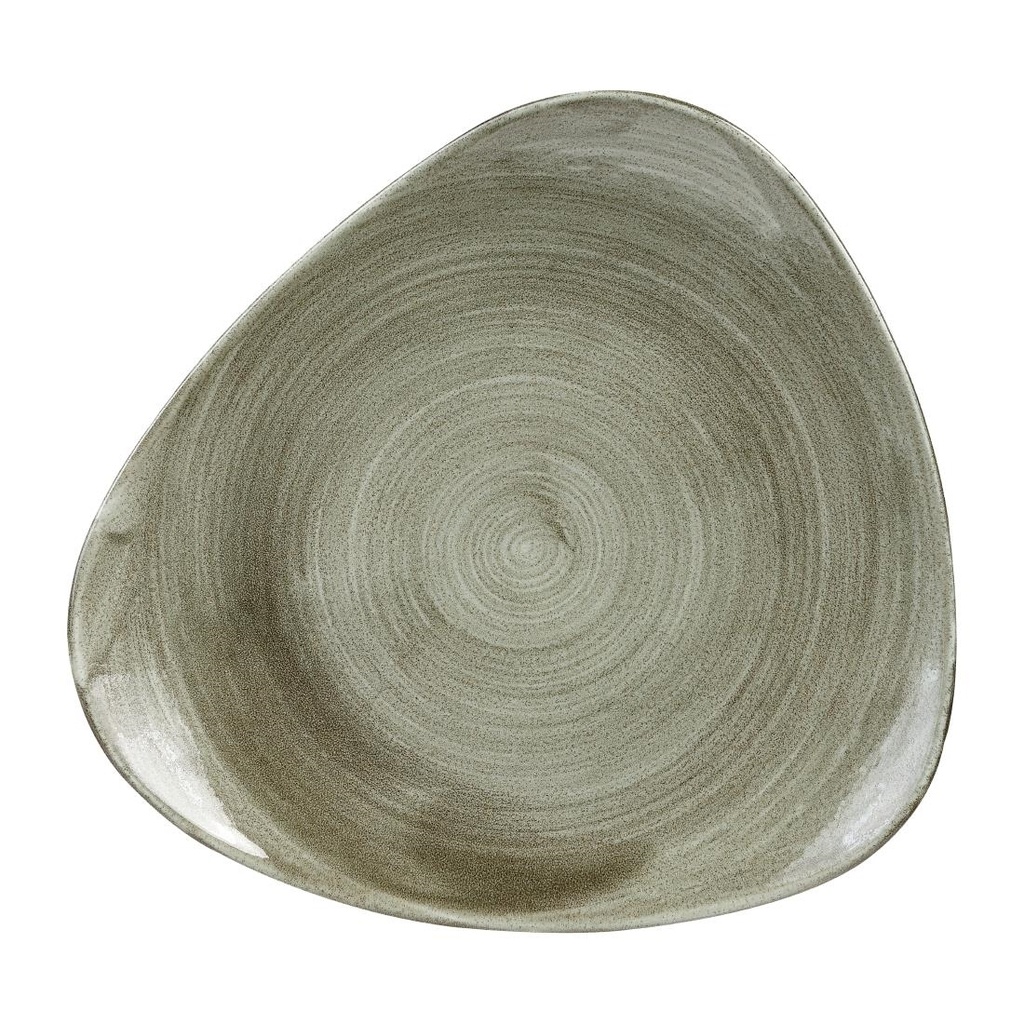Churchill Stonecast Patina Burnished Green Lotus Bord 30.5cm (6 stuks)