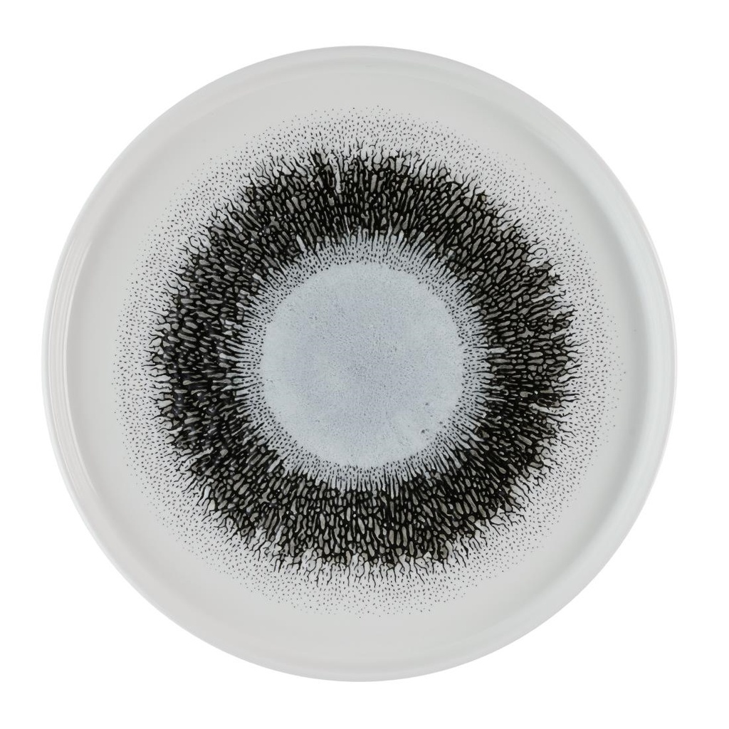 Churchill Studio Prints Fusion Black Walled Bord Met Opstaande Rand 25.9cm (6 stuks)