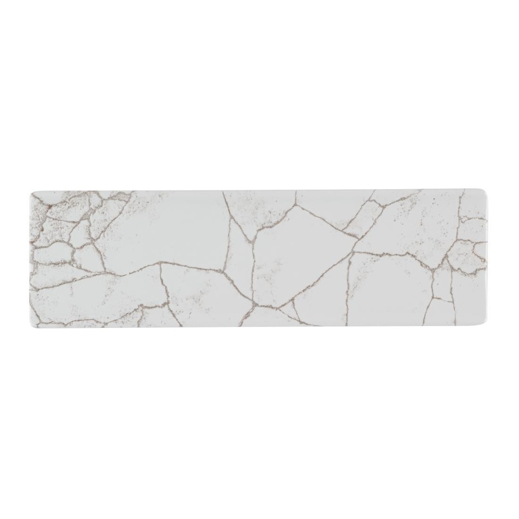 Churchill Studio Prints Kintsugi Agate Grey Ovaal Bord 30 x 9cm (pak van 6)