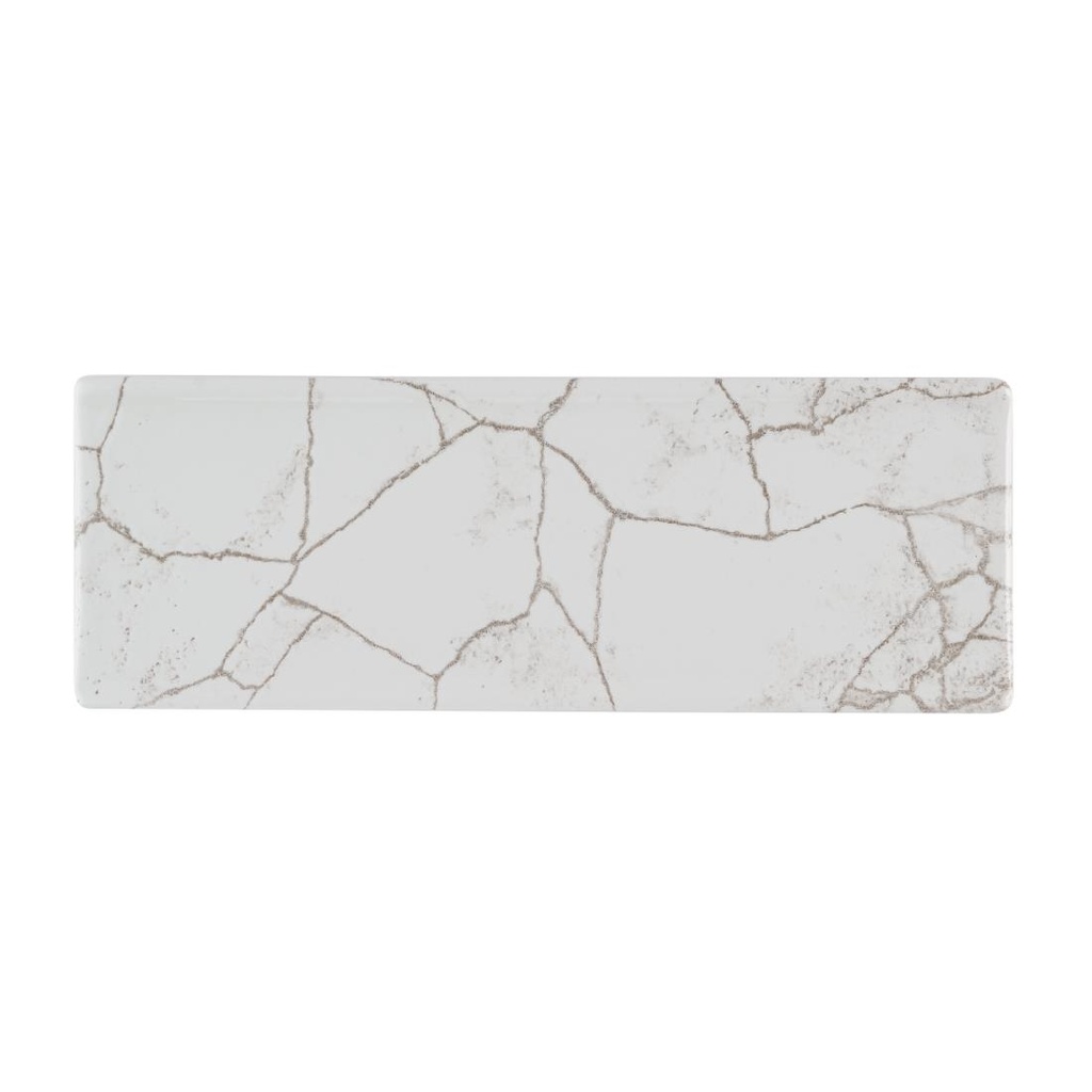 Churchill Studio Prints Kintsugi Agate Grey Ovaal Bord 25 x 9cm (pak van 6)