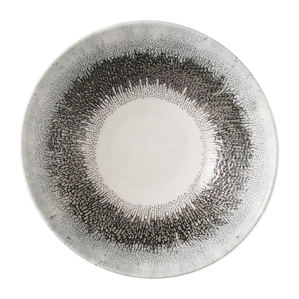 Churchill Studio Prints Fusion Black Evolve Diepe Coupe Kom 19.1cm (6 stuks)