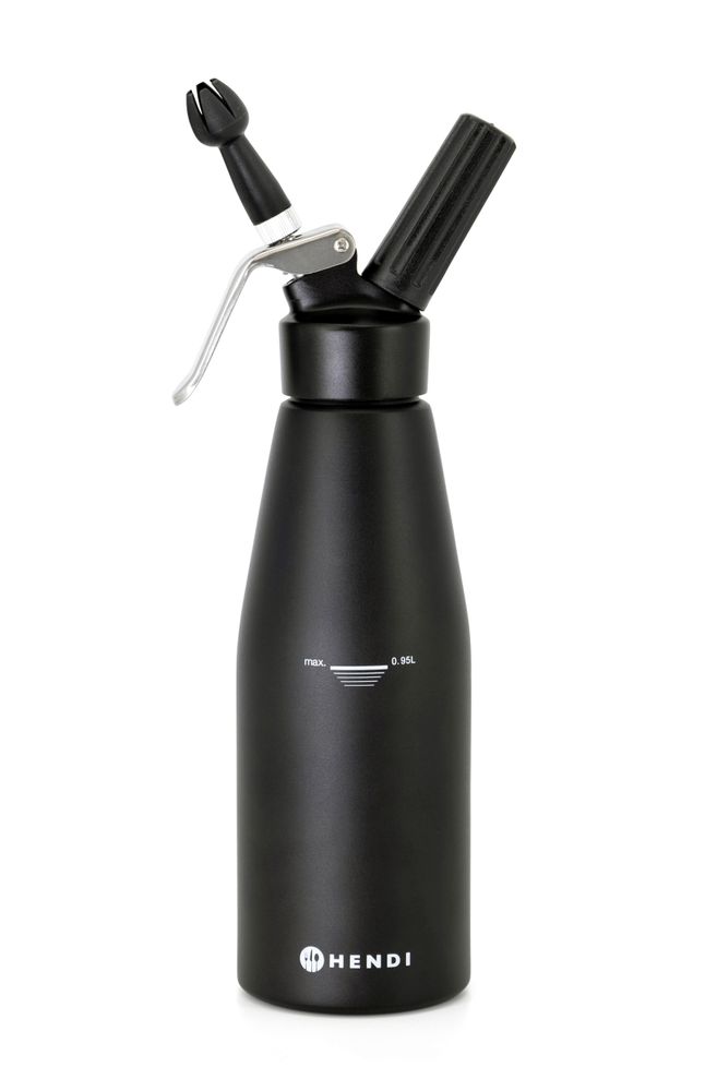 HENDI Slagroomapparaat zwart 588598