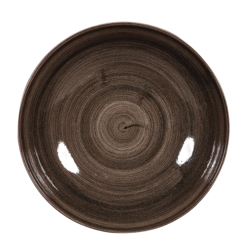 Churchill Stonecast Patina Black Coupe Borden 217mm (12 stuks)