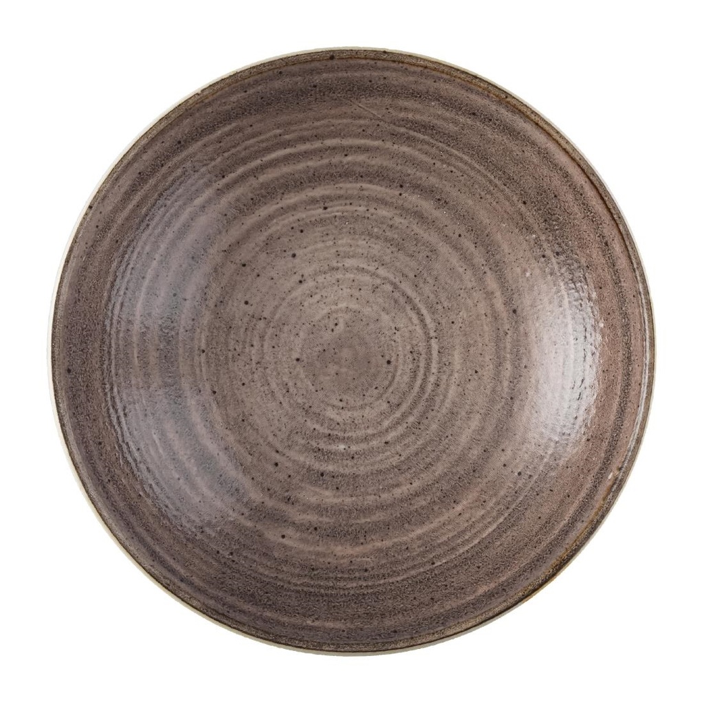 Churchill Stonecast Raw Brown Coupe Schalen 184mm (Pak Van 12)