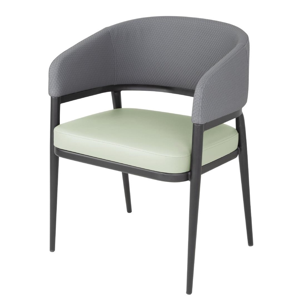 Bolero Meridian Interieurstoelen - Pistachegrijs (Set Van 2)