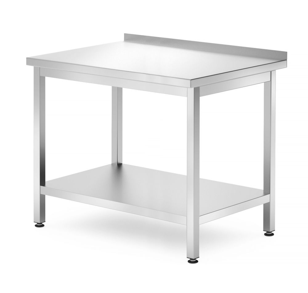 HENDI Wandtafel met plank – geschroefd, diepte 700 mm 812723