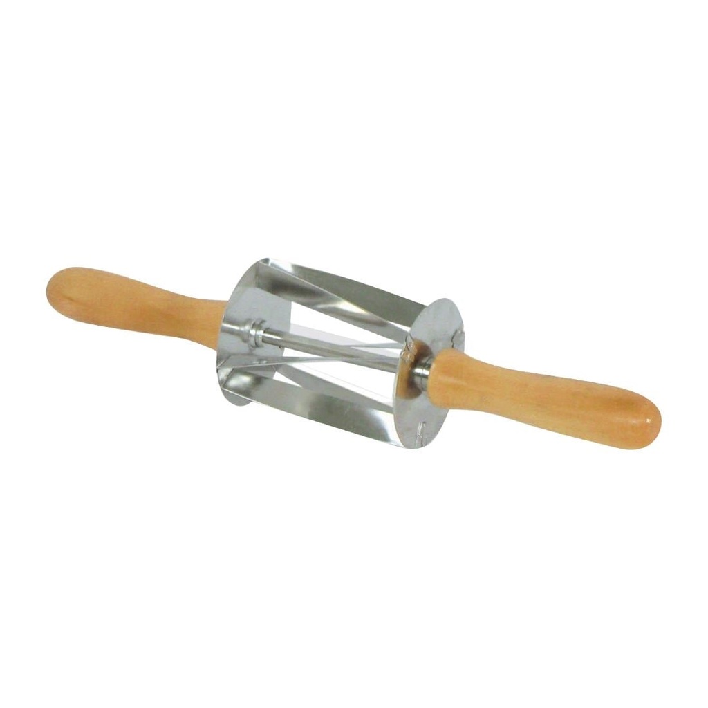Gobel RVS Mini Croissantensnijder Met Houten Handvat 345x75x75mm