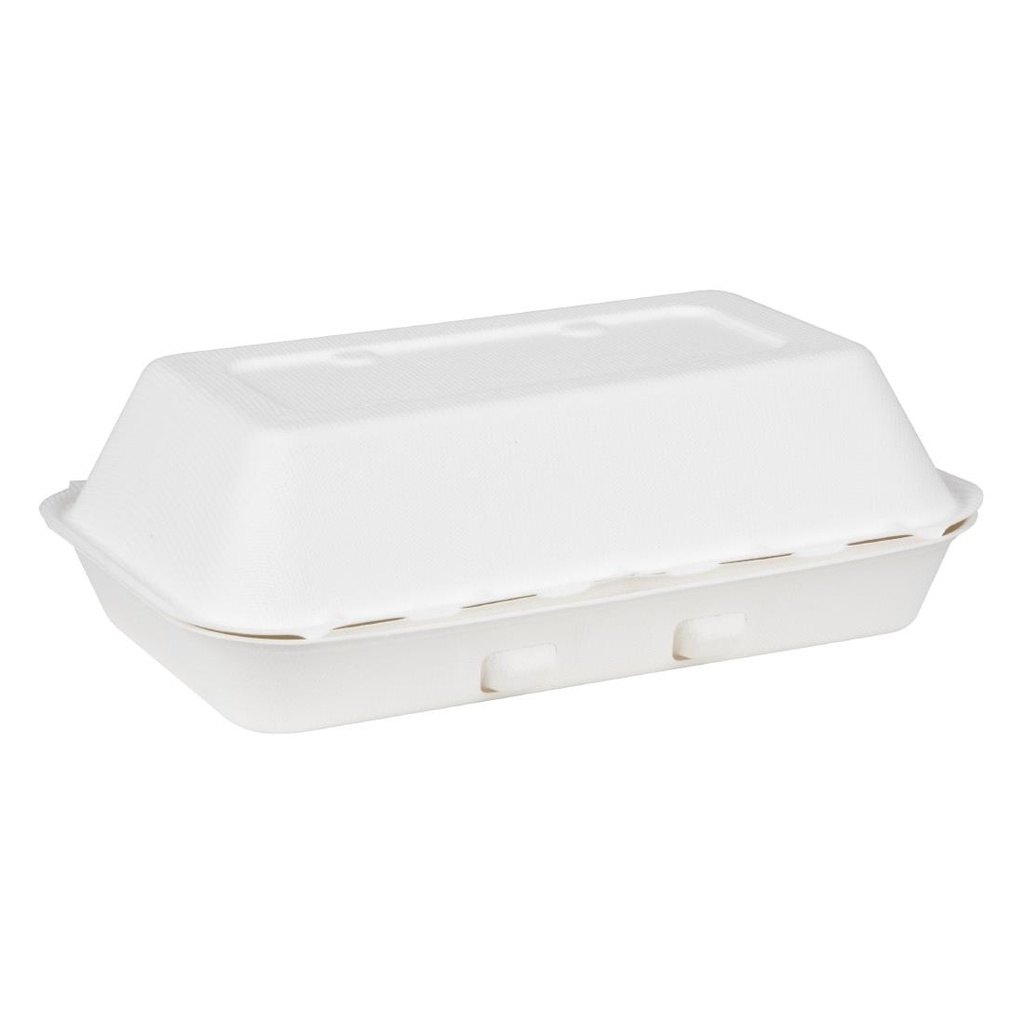 Fiesta Composteerbare Bagasse Voedselcontainers 9X6" (Pak Van 200)