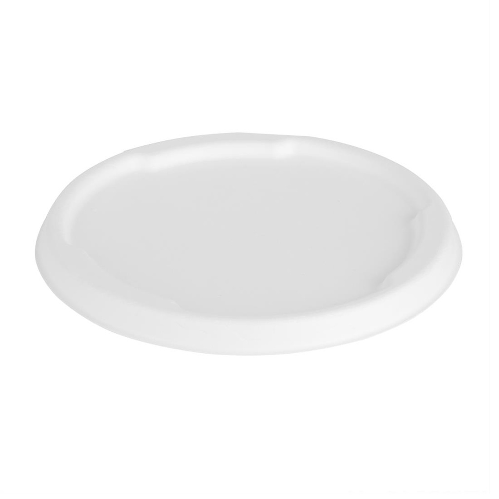 Fiesta Composteerbare Bagasse Deksel Voor 750/900ml Kom Basen (50 stuks)