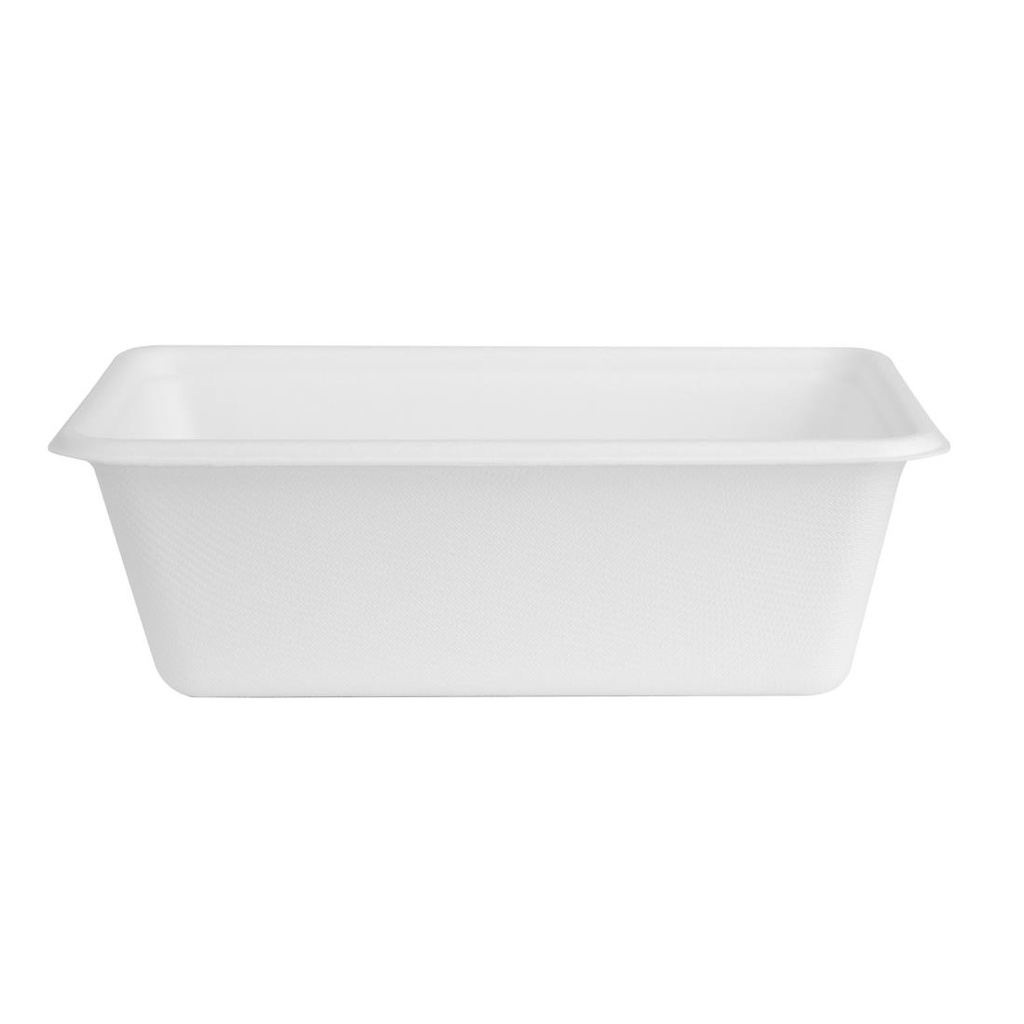Fiesta Composteerbare Bagasse Voedselcontainer Bases 800ml (100 stuks)
