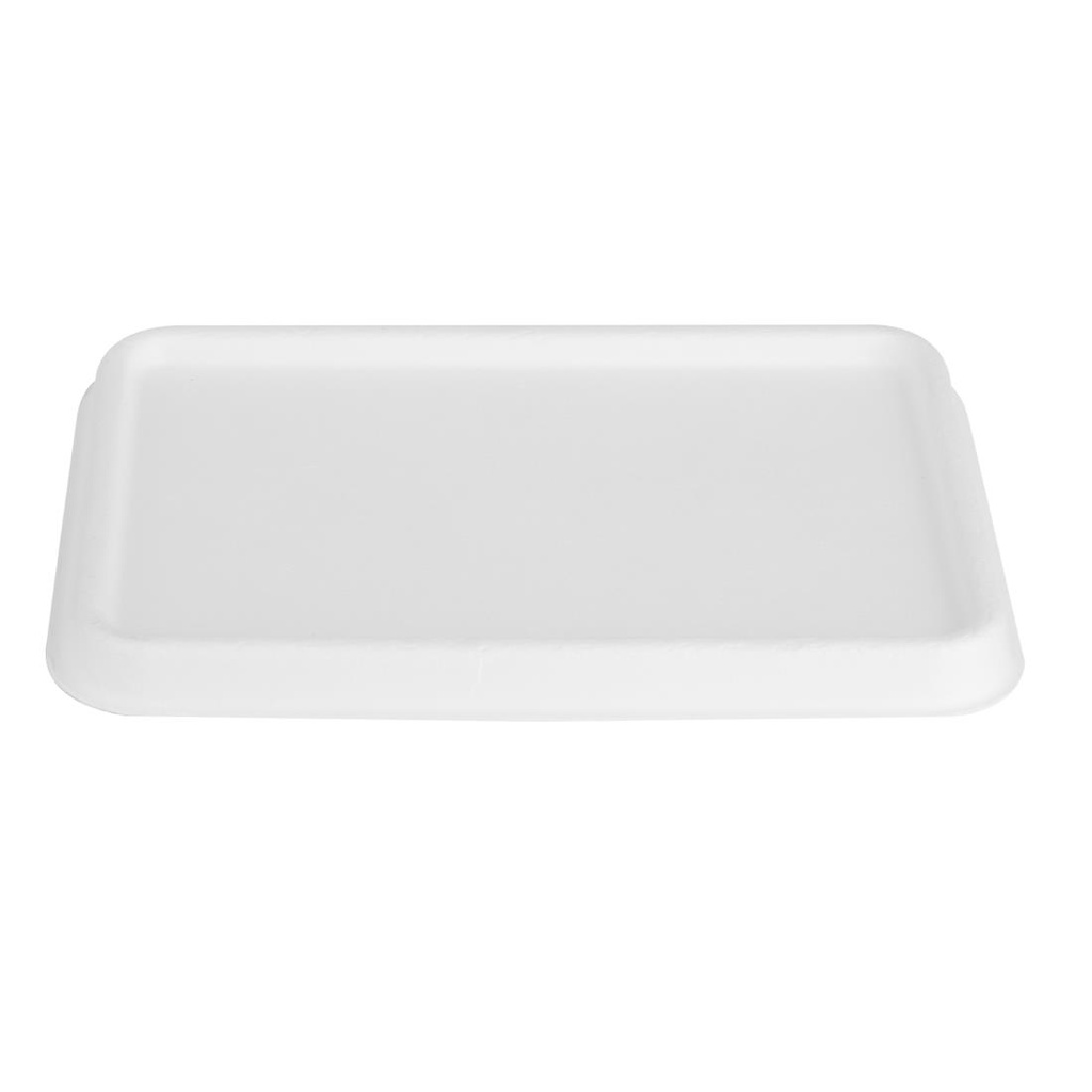 Fiesta Composteerbare Bagasse Deksels Voor Bagasse Container Bodems (100 stuks)