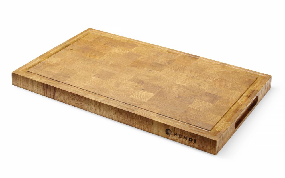 HENDI Eikenhouten serveerplank, eindnerf 505441