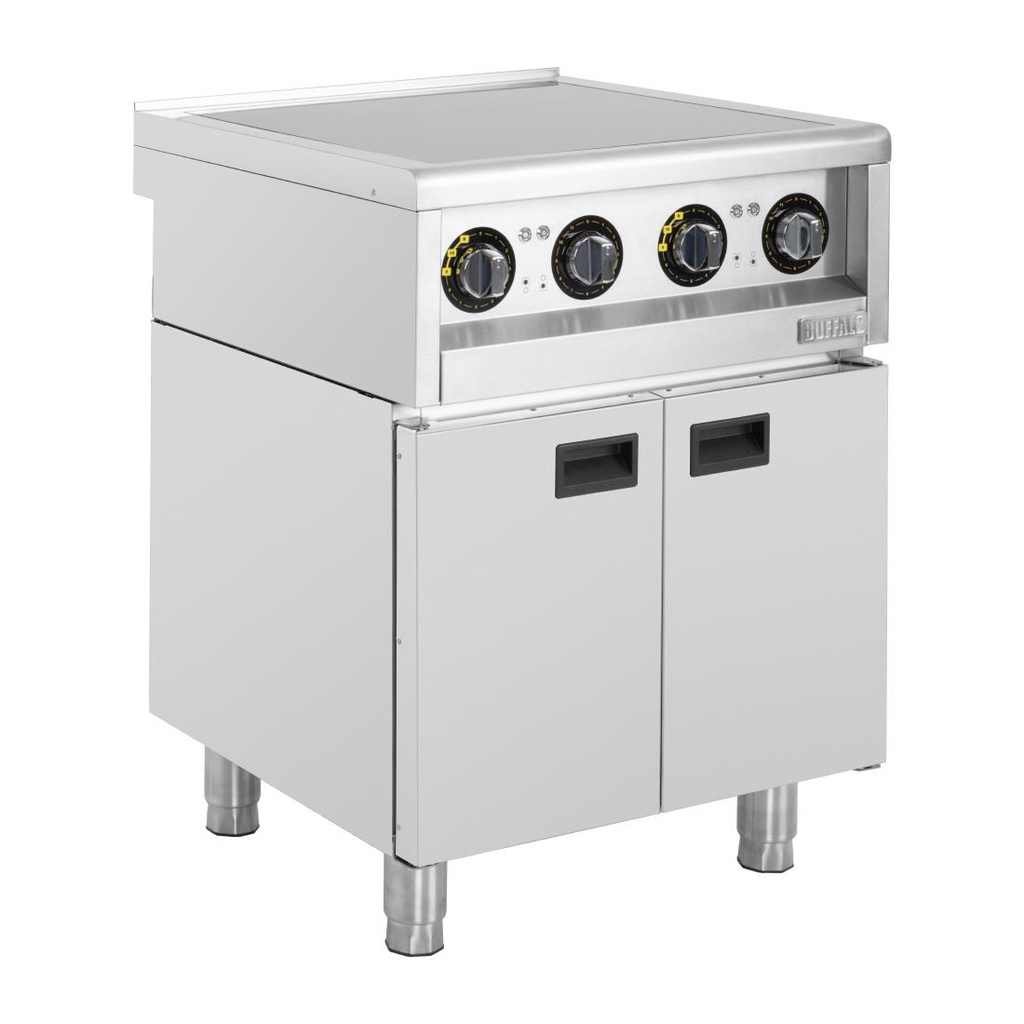 Buffalo 600-Serie 4-Zone Vrijstaande Inductiekookplaat 2X 3Kw