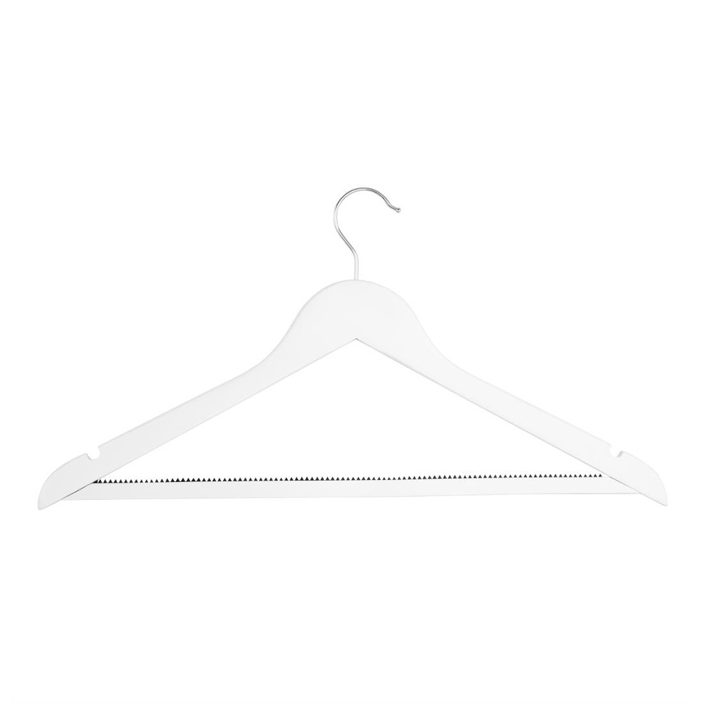 Bolero Witte Houten Hangers (10 stuks)