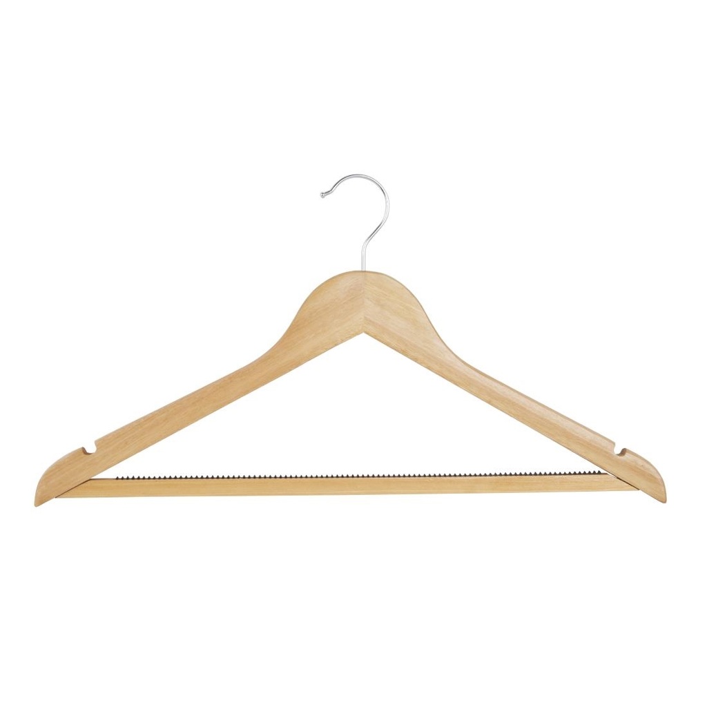 Bolero Natuurlijke Houten Hangers (10 stuks)