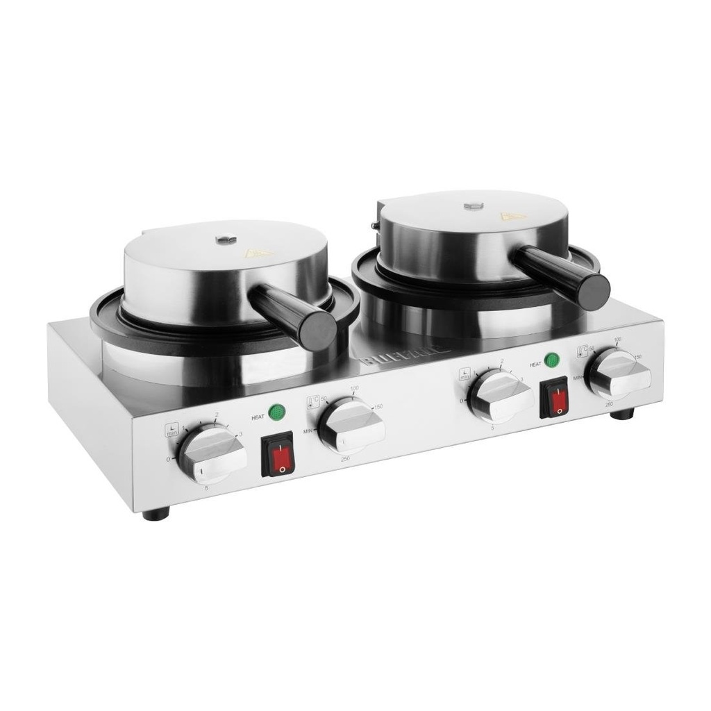 Buffalo Dubbele Ronde Belgische Wafelmaker
