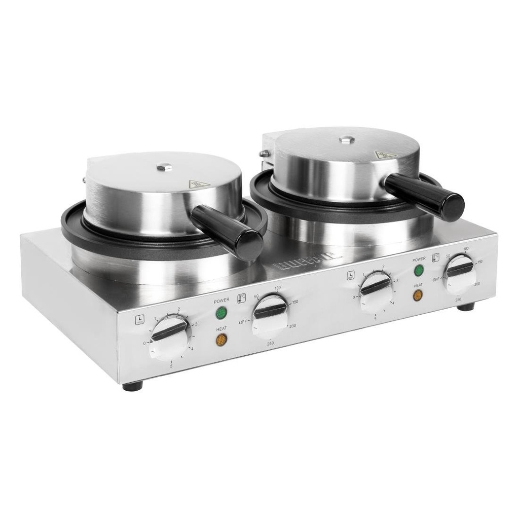 Buffalo Dubbele Ronde Belgische Wafelmaker