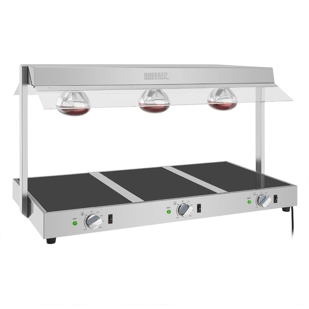Buffalo Voedselverwarmer Met Galerij 3X GN 1/1