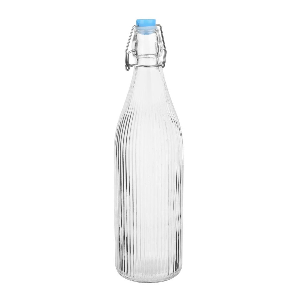 Olympia Geribbelde Schommeltop Waterflessen 1Ltr (6 stuks)