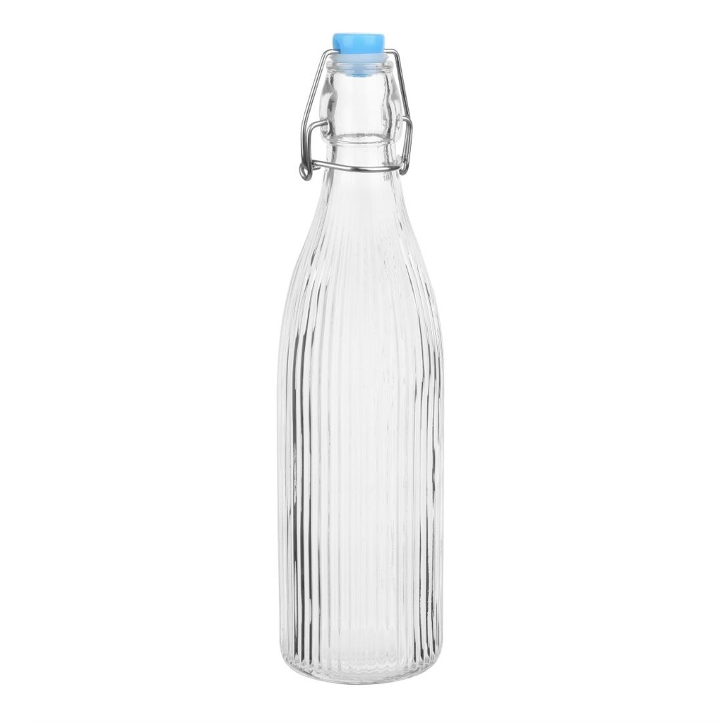 Olympia Geribbelde Swing Top Waterflessen 500ml (6 stuks)