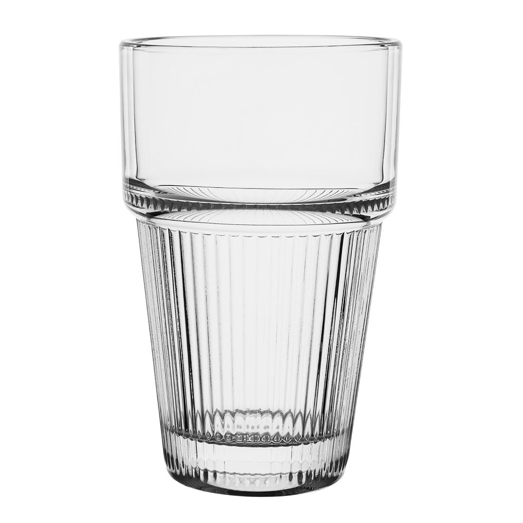Olympia Geribbelde Stapelbare Tumblers 300ml (6 Stuks)