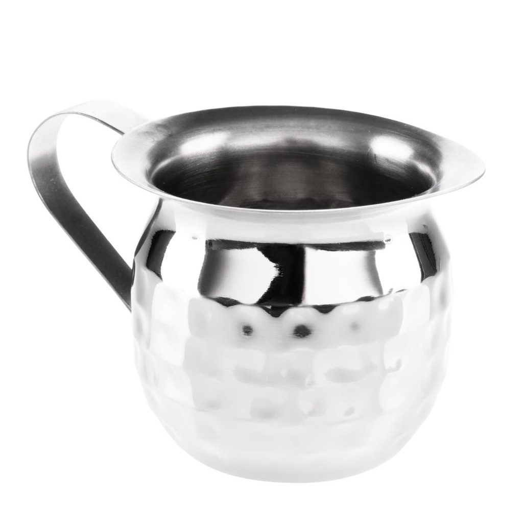 Olympia Mini Melkkannetje Roestvrij Staal Gehamerd 120ml (6 stuks)