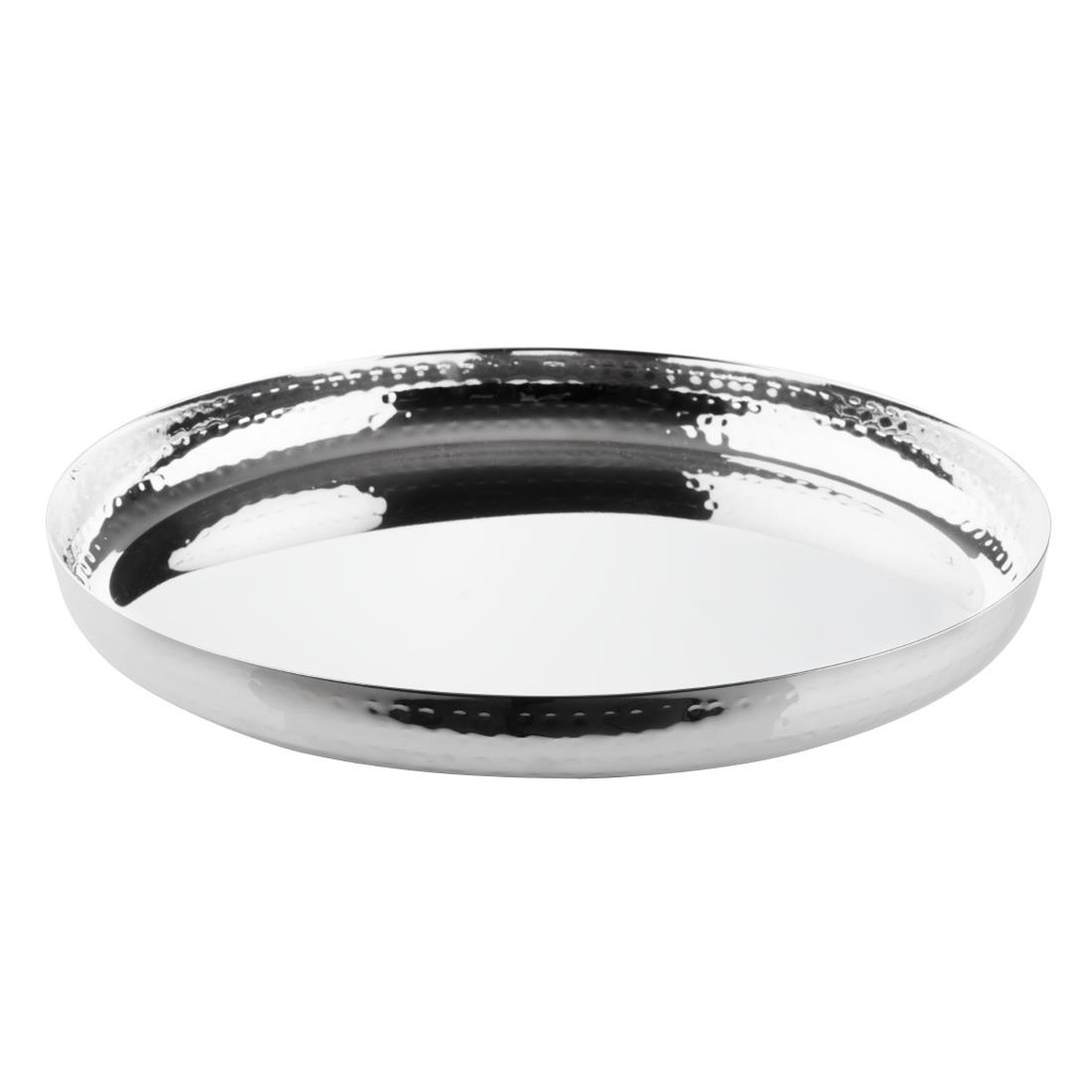 Olympia Gehamerd RVS Rond Dienblad 320x35mm