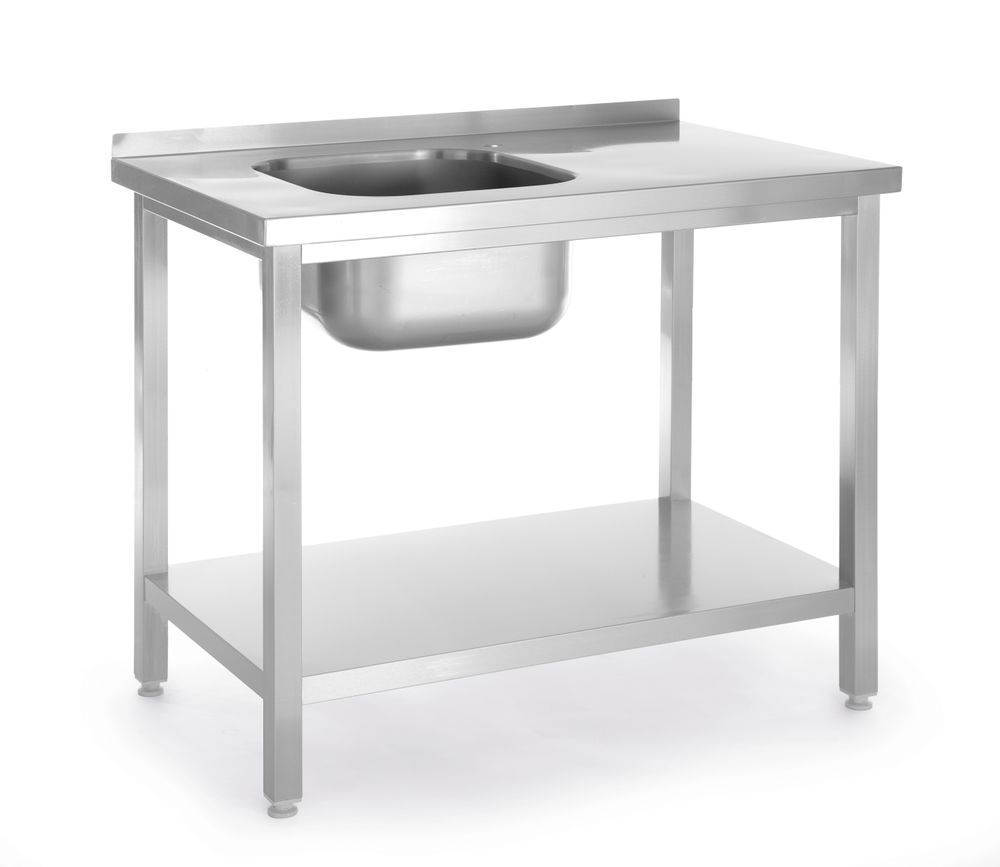 HENDI Spoeltafel met legplank, met bouten 817001