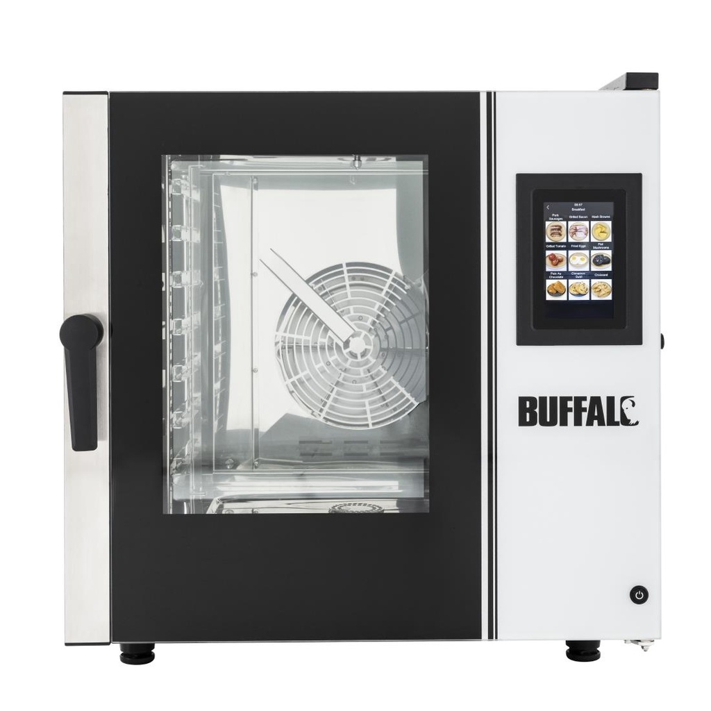 Buffalo Smart Touchscreen Combi Oven 7 x GN 1/1 Met Installatiekit