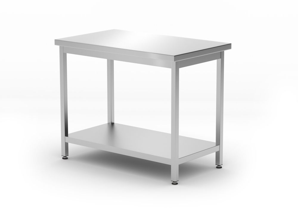 HENDI Centrale tafel met plank - geschroefd, diepte 600 mm 817162