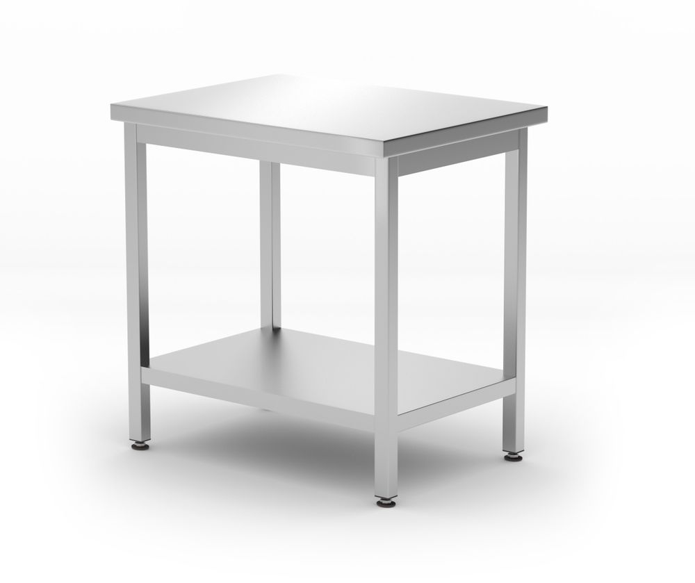 HENDI Centrale tafel met plank - geschroefd, diepte 600 mm 817100