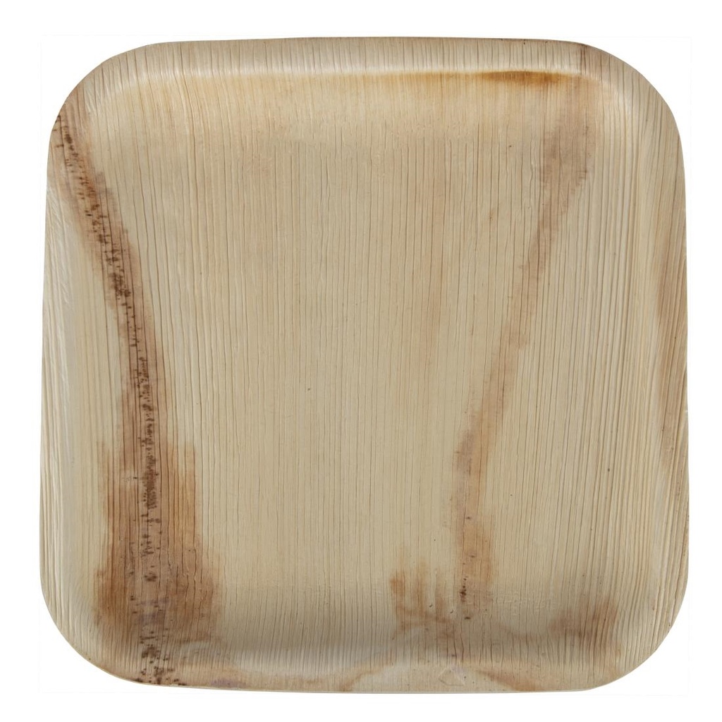 Fiesta Composteerbare Palmblad Borden Vierkant 200mm (100 stuks)