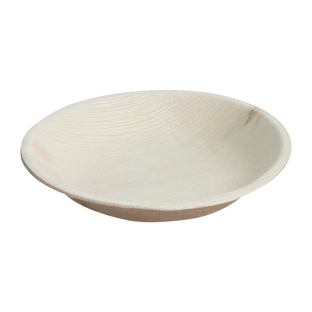 Fiesta Composteerbare Diepe Palmblad Borden Rond 175mm (Verpakking Van 100)