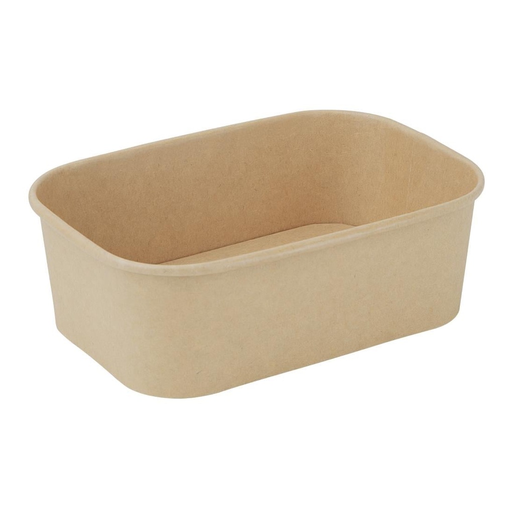 Fiesta Recycleerbare Rechthoekige Voedselcontainers 750ml (300 stuks)