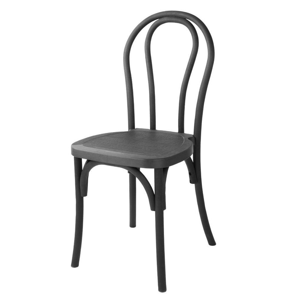 Bolero Soho Stoelen Van Buighout Stijl Hars Zwart (4 Stuks)
