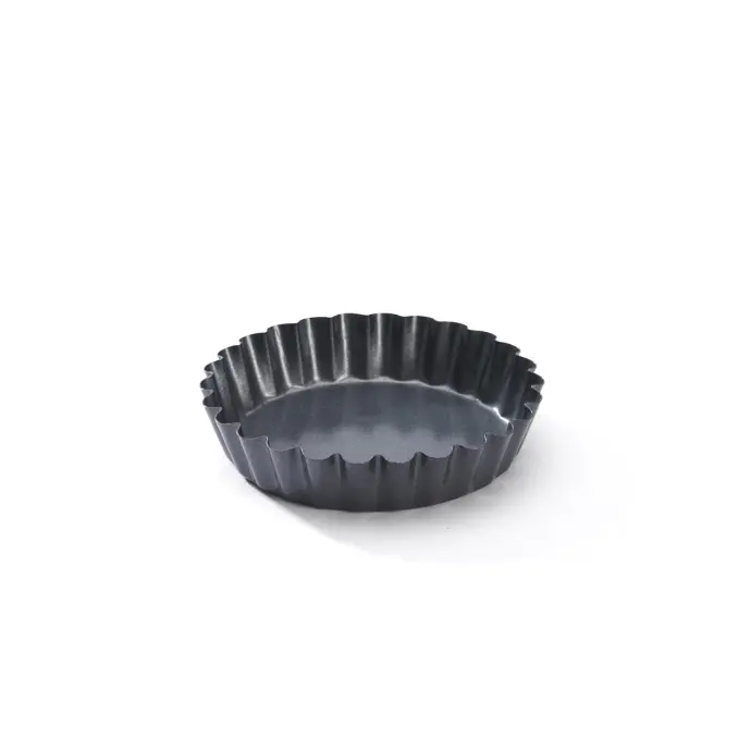 Tartelette vorm kartel staal met antikleeflaag - 12 cm - De Buyer