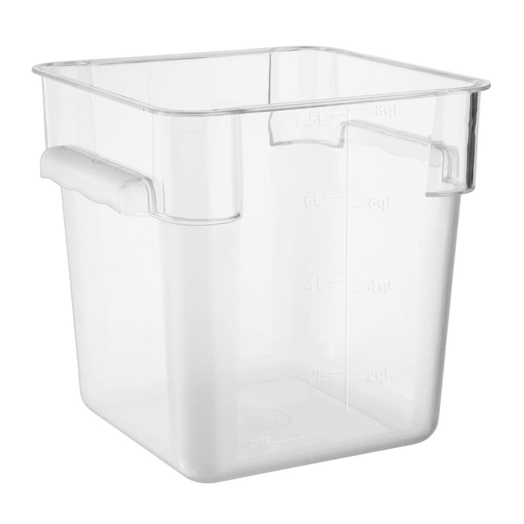 Hygiplas polycarbonaat vierkante opslagcontainer 7L