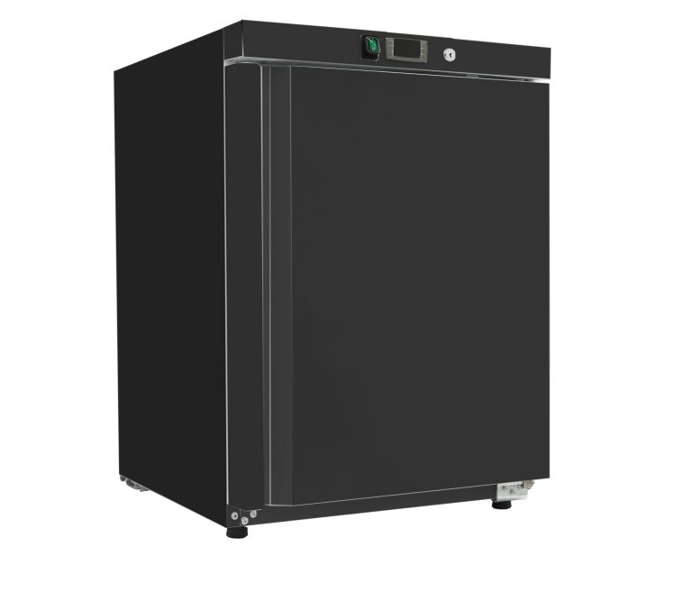 Gastro-Inox zwart stalen koeling 200 liter, statisch gekoeld