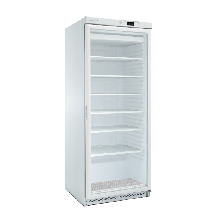 Marecos wit stalen GN 2/1 vriezer met glasdeur 600 serie