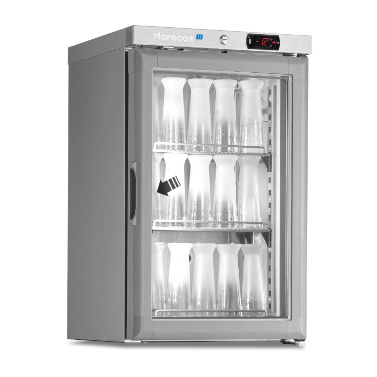 Marecos roestvrijstalen tafelmodel glazenvriezer