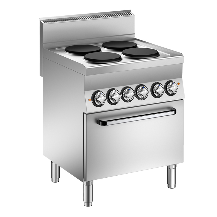 Mareno M1-600 elektrisch kooktoestel met 4 kookplaten en elektrische oven, 70cm
