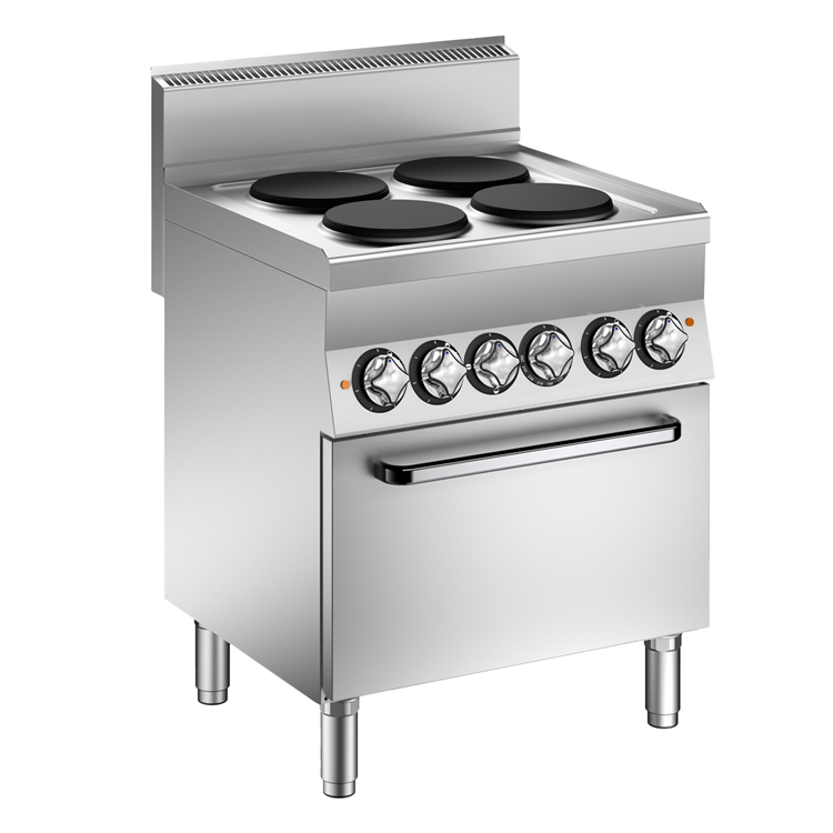 Mareno M1-600 elektrisch kooktoestel met 4 kookplaten en elektrische oven, 70cm
