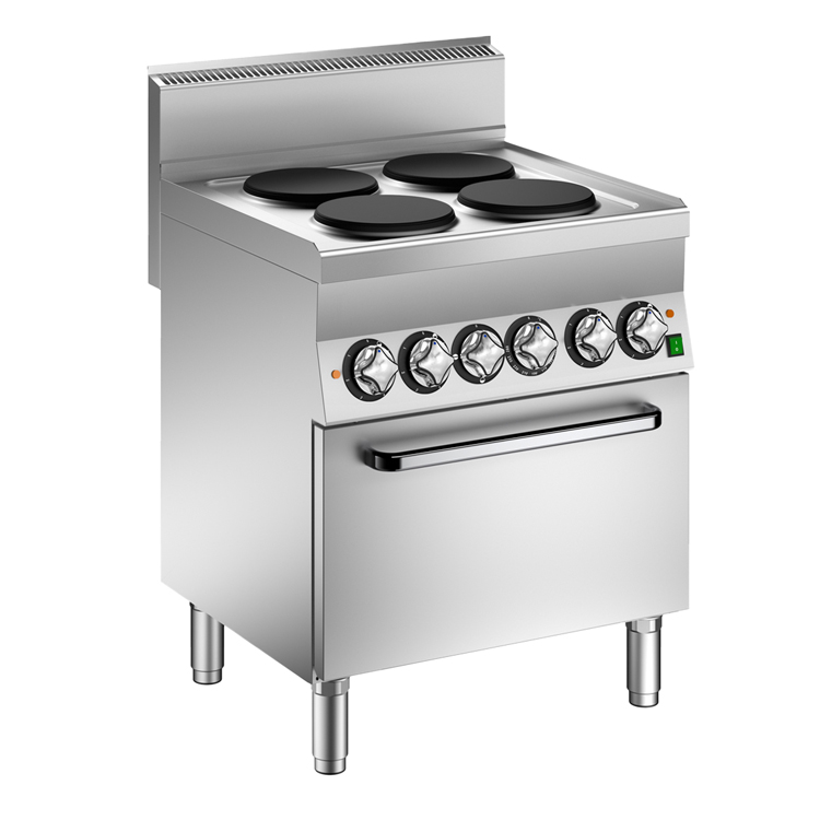 Mareno M1-600 elektrisch kooktoestel met 4 kookplaten en heteluchtoven, 70cm