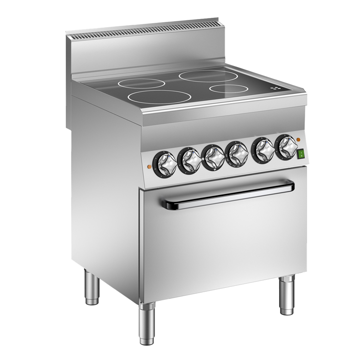 Mareno M1-600 keramische kookplaat met 4 kookzones en heteluchtoven,70cm