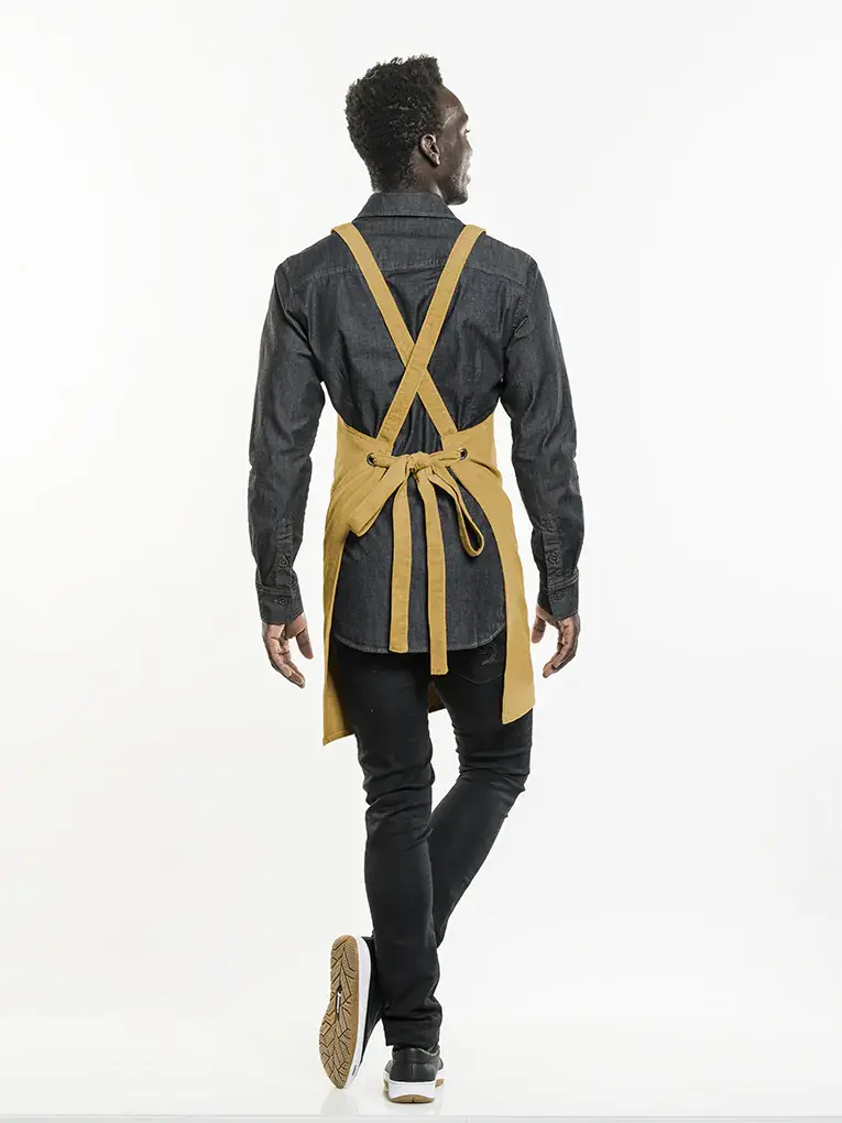 Schort Chaud Devant - Cross Yellow Velvet W70 - L85