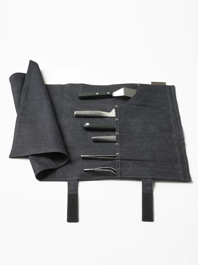 Knife Roll Blue Denim - Chaud Devant