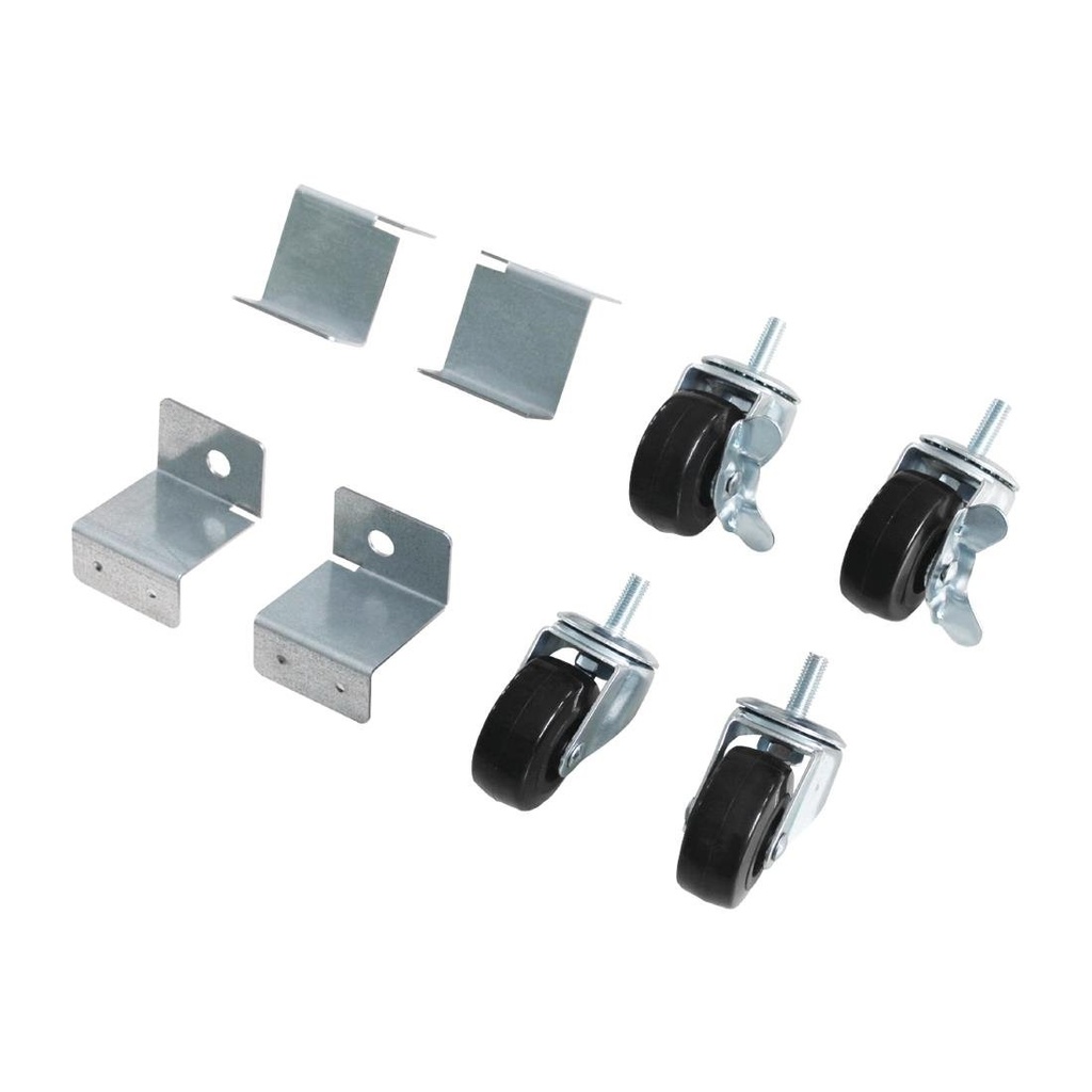 Polar Standaard & Wielen Met Beugels En Rem (4 Stuks)